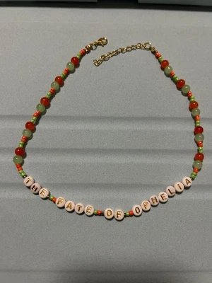 Collana Girocollo ispirata ad The Fate Of Ophelia, Arancione, Verde, Oro, Bianco - Image 1 of 4