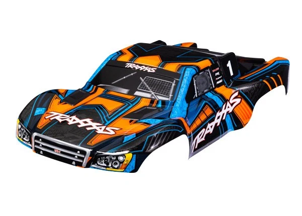 Traxxas TRX6844-ORNG Carrosserie Slash 4x4 Orange Avec Autocollants Et Clipless - Photo 1/1