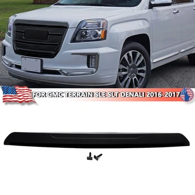 For GMC Terrain SLE SLT Denali 2016-2017 Front Hood Molding Trim Gloss Black Foto 1 de 4
