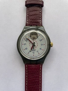 Swatch SAM103 Classic Cheddar 1994 Automatikuhr - Originalband, läuft gut - Bild 1 von 11