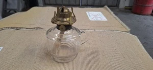 Clear Glass Victorian Finger Oil Lamp - Picture 1 of 6