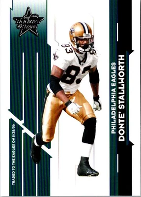 2006 Leaf Rookies & Stars Donte Stallworth #67 Philadelphia Eagles Football Card - Image 1 of 2