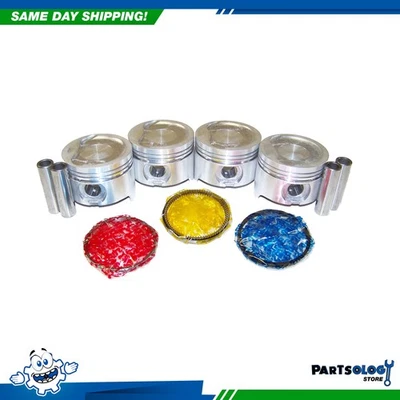 Kit de pistón y anillo DNJ PRK918 para 81-88 Toyota Tercel 1.5L L4 SOHC 8V 3AC Foto 1 de 4