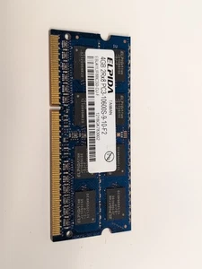 ELPIDA 4GB 2RX8 PC3-10600S-9-10-F2 DDR3 1333MHz SODIMM RAM Laptop Memory - Picture 1 of 1