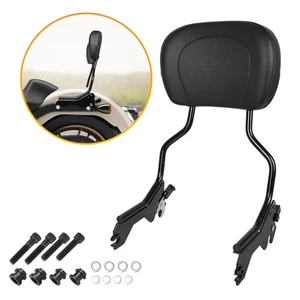 Passenger Backrest Sissy Bar with Docking Hardware Kit For Softail FXLR FLSB 18+ - Picture 1 of 10