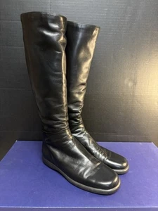 Stuart Weitzman Women’s Black Napa Ryder Boots #4630 - Picture 1 of 11