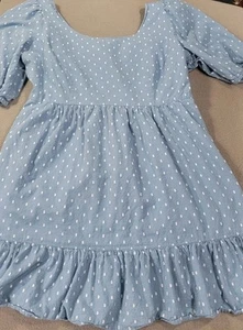 Ann Taylor Loft Kleid Rüschen unten Seitenreißverschluss fließend Gr. 12 Tie Back Boho launisch - Bild 1 von 15