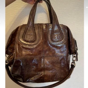 Bolso de Mano Givenchy Nightingale Grande Cuero Marrón Buen Estado - Imagen 1 de 3
