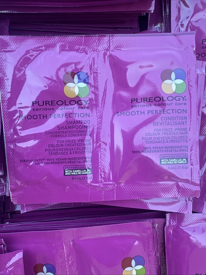 10 X Smooth Perfection Shampoo & Conditioner Duo Packets  Pureology 5ml - Image 1 of 1