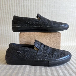 Vans Beatrice Domond Skate Style 53 Shoes Mens Size 12 Black Leather Loafers - Picture 1 of 19