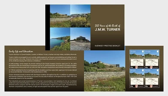 guernsey 2025 250 Years Birth J.M.W. TURNER  1775 1851 landscape painting BKLT - Image 1 of 1
