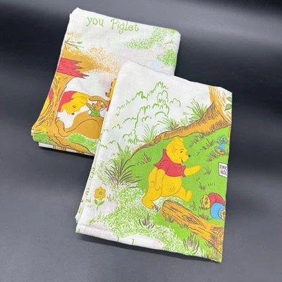 Fundas de almohada vintage Winnie The Pooh Disney Sears EE. UU. Eeyore Rabbit Kanga Roo Foto 1 de 4