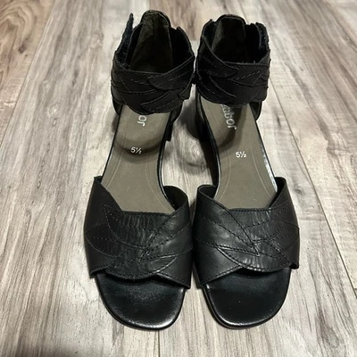 NUEVAS sandalias clásicas cómodas Gabor para mujer negras con correa para el tobillo talla 8 nuevas sin etiquetas Foto 1 de 4