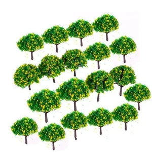 Modelo Árboles 20 cm Plástico Cemento Mini Paisaje Tren Paisaje Decoración - Imagen 1 de 6