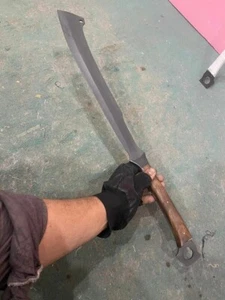 MASSGEFERTIGTES D2 WERKZEUG STAHLMACHETE SCHWERT JAGD SCHWERT KAMPFSCHWERT - Bild 1 von 3
