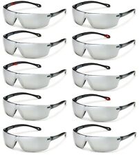 Gateway Starlite Squared Dark Silver Mirror Lens Safety Glasses Sunglasses Z87