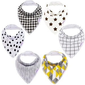 Innocence Baby Bandana Bib for Drooling and Teething, 6-Pack Set for Boys & Girl - Picture 1 of 14
