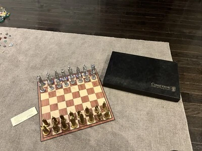 Juego de ajedrez esculpido vintage 1962 Conqueror juego de Peter Ganine, mediados de siglo Foto 1 de 4