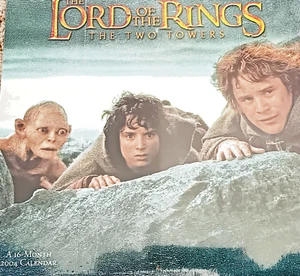 NEW Lord Of The Rings 2004 The Two Towers 16 Month Wall Calendar FACTORY SEALED! - Picture 1 of 2