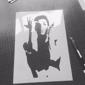 Prince STENCIL Decoration Painting Famous Singer Template People Create Cuts - Picture 1 of 1