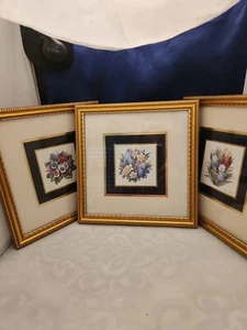 Set Of 3 Kirkland's Framed Floral Pictures M2 - Picture 1 of 6