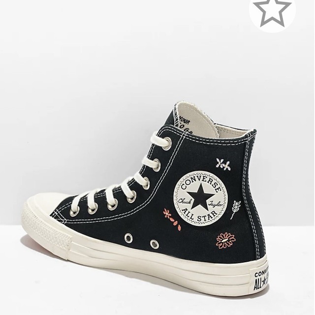 Tênis Chuck Taylor All Star Botinha Flor Bordada Preto converse - Tênis Chuck  Taylor All Star Botinha Flor Bordada Preto converse - CONVERSE