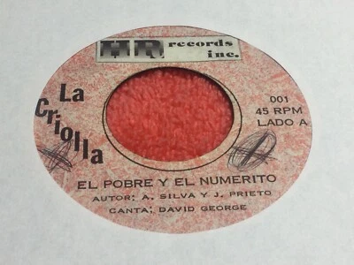ORQ LA CRIOLLA / EL POBRE Y EL NUMERITO / LLEGASTE A MI CUERPO ABIERTO / 45RPM  - Image 1 of 2