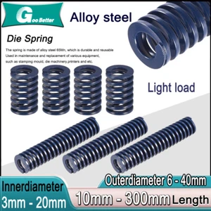 Molla stampo a compressione carico luce blu diametro 6-40 mm e lunghezza fino a 300 mm - Foto 1 di 12