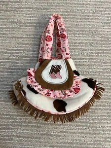 Sassy Pet Saks by Douglas Horse Cow Print Mini Purse Fringe Small Kids Hand Bag - Picture 1 of 8