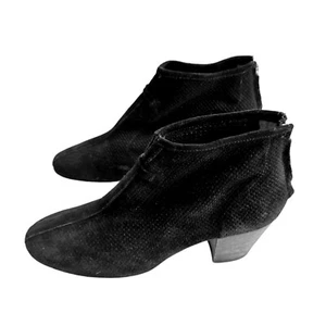 Aquatalia by Marvin K Booties Black Perforated Suede Size 6 1/2 - Picture 1 of 9