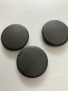 93-97 HONDA CIVIC DEL SOL OEM (3) SUN VISOR SCREW COVERS GRAY - Picture 1 of 5