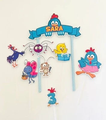 Decoração de bolo personalizada Galinha Pintadinha - Imagem 1 de 2