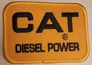 Cat Diesel Power Productsl Embroidered iron on patches 2 1/2 x 3 1/4" - Picture 1 of 1