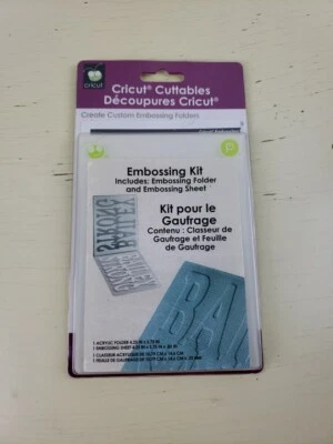 Cricut Cuttables Embossing Kit 1 Acrylic Folder 4.24” X 5.75” New - Image 1 of 4