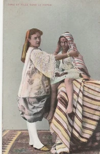 DAME ET FILLE DANS LE HAREM - Vintage POSTKARTE - Bild 1 von 2