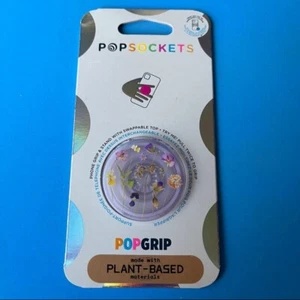 Popsockets A BASE VEGETALE PopGrip: supporto telefono e supporto - CAMPI VIOLA TRASLUCIDI - Foto 1 di 6