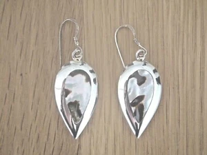 Boucles d'oreilles - Nacre Blanche Blanc - Argent - 925/1000 - NEUF * - Imagen 1 de 3