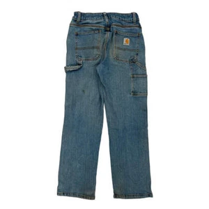 Carhartt Carpenter Jeans - 26W UK 6 Blue Cotton Blend - Picture 1 of 11