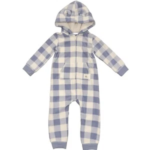 CARTER'S 1-Piece Fleece Zip-Up Hooded Jumpsuit Baby Size 18M - Picture 1 of 6