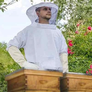 Imkeranzug Bienenkleidung Halbjacke Imkeranzug Hut Bienenbissschutz - Bild 1 von 17