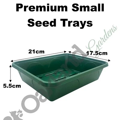 OAKLAND GARDENS Vassoio semi piccolo premium 21 cm solido con fori di drenaggio forte lunga durata