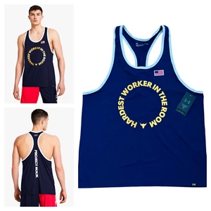 Under Armour Mens Project Rock Iso-Chill USA Tank Top sz M / L / XL / 2XL New - Picture 1 of 10