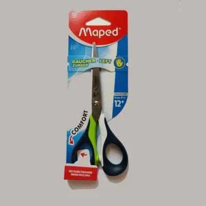 Maped Sensoft 16cm Left-Handed Scissors - Green/White, Ergonomic Design - Picture 1 of 1