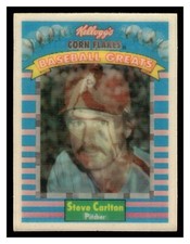 1991 Kellogg's Corn Flakes Baseball Greats #8 Steve Carlton