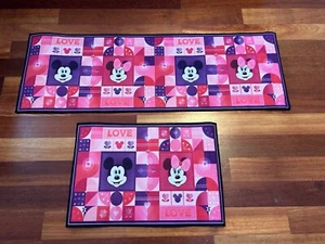 2 SETS Mickey Mouse Floor Mat, Non-Slip For Kitchen/Bathroom, 40*60 & 40*115 - Picture 1 of 8