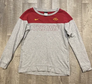 Nike Iowa State Cyclones Women's Med Lightweight Sweater Gray Pullover - Picture 1 of 7