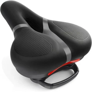 Bicycle Seat Replacement, Bike Seat for Men and Women, Comfort Wide Bike Saddle - Picture 1 of 8
