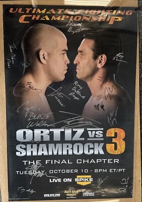 PÓSTER DE EVENTO AUTOGRAFIADO Tito Ortiz vs Ken Shamrock 3 The Final Chapter Foto 1 de 3