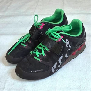 Inov-8 Fast Lift 315 Lifting Shoes Black Green Women's Size 8 Men's Size 6.5 - Picture 1 of 13