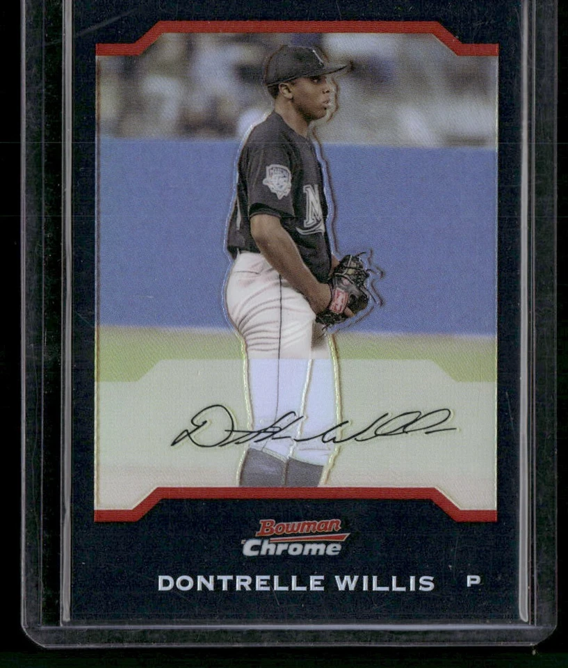 2004 Bowman Chrome #54 Dontrelle Willis Refractor Florida Marlins - Image 1 of 2